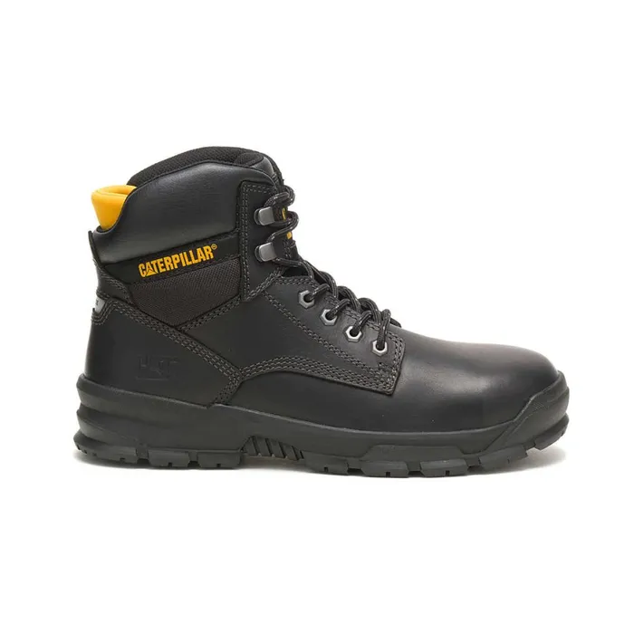 Mobilize Alloy Toe Work Boot Black Men Cat Footwear Boots
