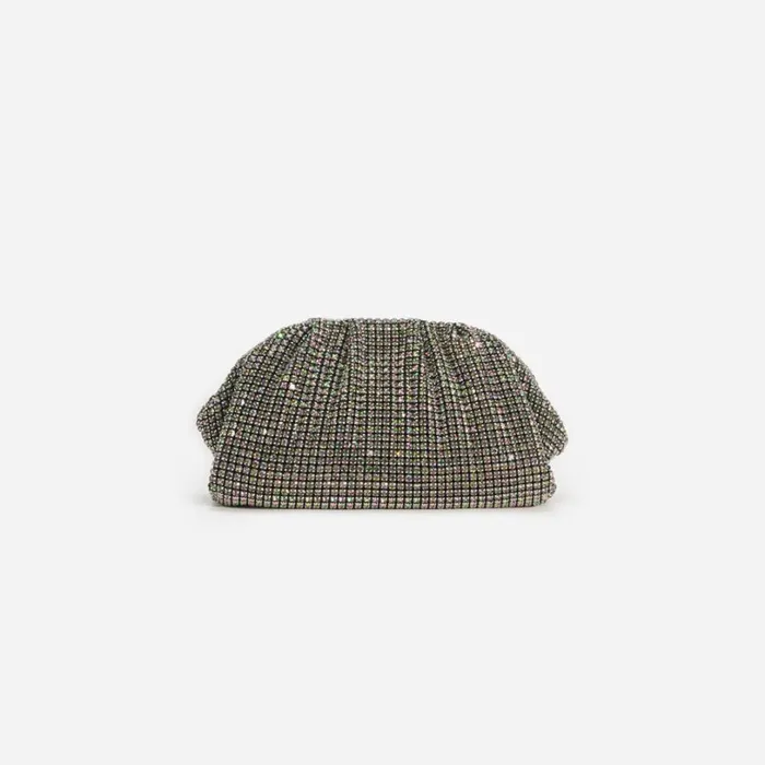 Multi Rhinestone Chainmail Clutch Bag Women Self Portrait Mini Multi Rhinestone Chainmail Clutch Bag Women Self Portrait Mini