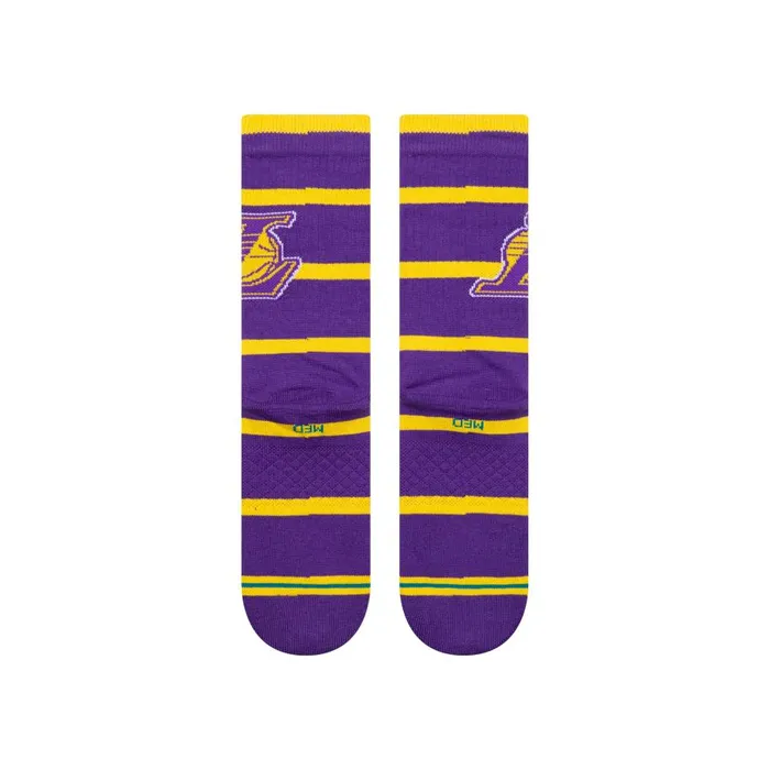 Nba 2024 Prep Crew Socks Los Angeles Lakers MenWomen Stance Crew