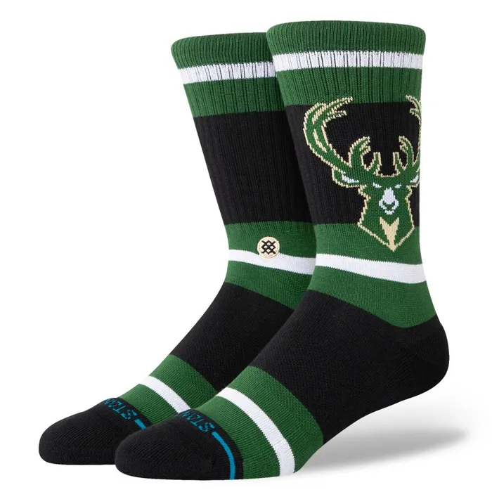 Nba 2024 Prep Crew Socks Milwaukee Bucks MenWomen Stance Crew