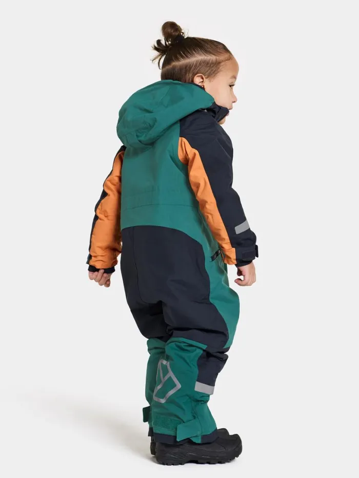Neptun Kids039 Coverall Petrol Green Kids Didriksons Snowsuits