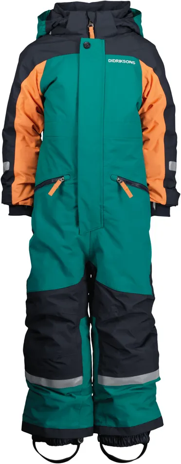 Neptun Kids039 Coverall Petrol Green Kids Didriksons Snowsuits