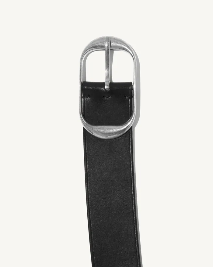 NILI BELT Black Wantique Brass Buckle Women Nili Lotan Belts and Accessories