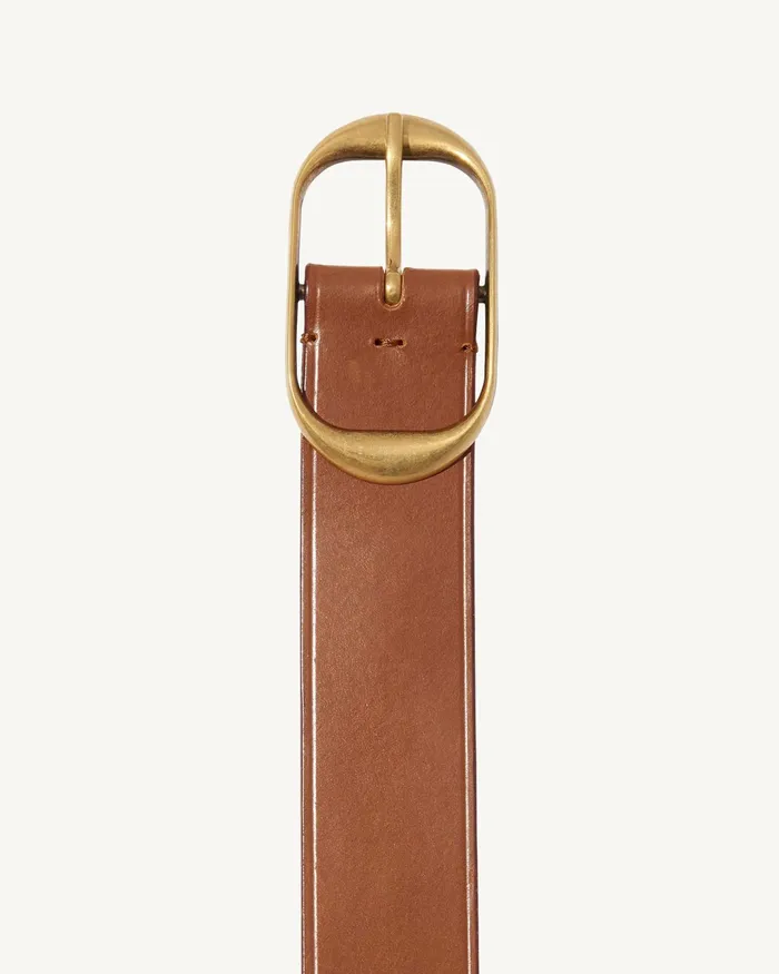 NILI BELT Black Wantique Brass Buckle Women Nili Lotan Belts and Accessories