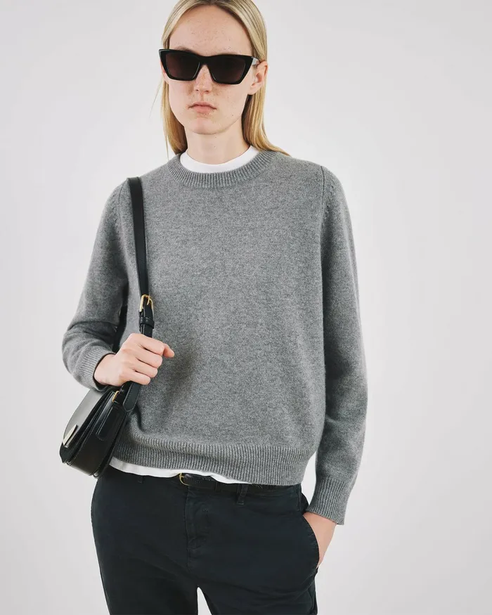 NORA SWEATER Light Army Green Women Nili Lotan Knits and Sweaters
