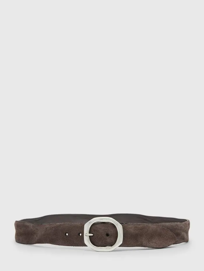 NOVA SUEDE BELT Lead Men John Varvatos Leather Belts