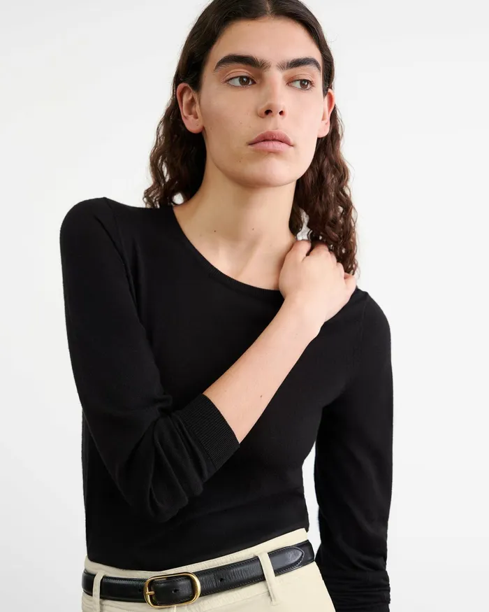 ORIANA SWEATER Burgundy Women Nili Lotan Knits and Sweaters