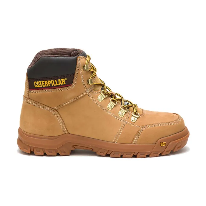 Outline Steel Toe Work Boot Honey Reset Men Cat Footwear Boots