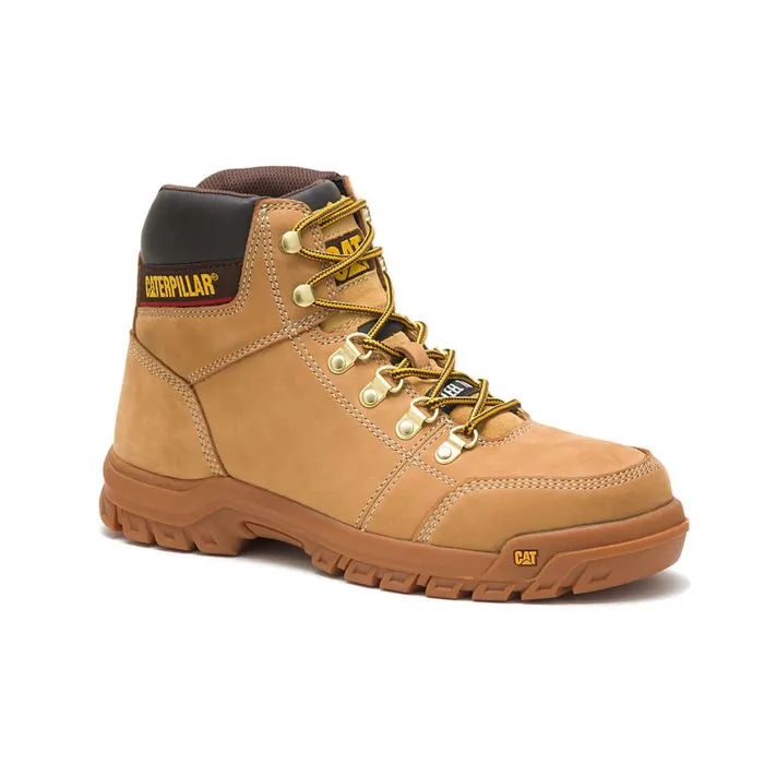 Outline Steel Toe Work Boot Honey Reset Men Cat Footwear Boots