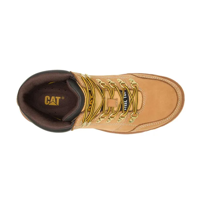 Outline Steel Toe Work Boot Honey Reset Men Cat Footwear Boots