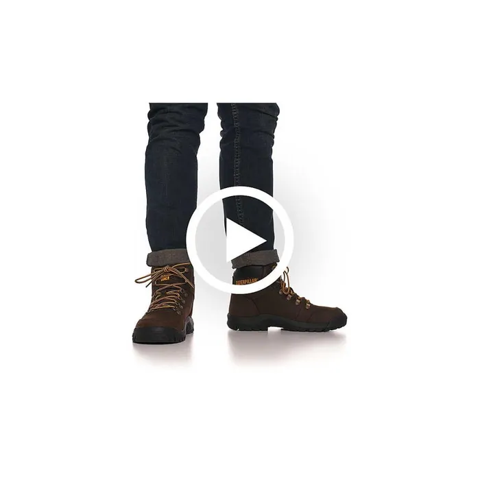 Outline Steel Toe Work Boot Honey Reset Men Cat Footwear Boots