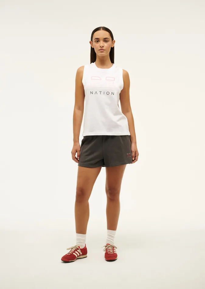 PE Nation HEADS UP TANK IN OPTIC WHITE Women Tanks