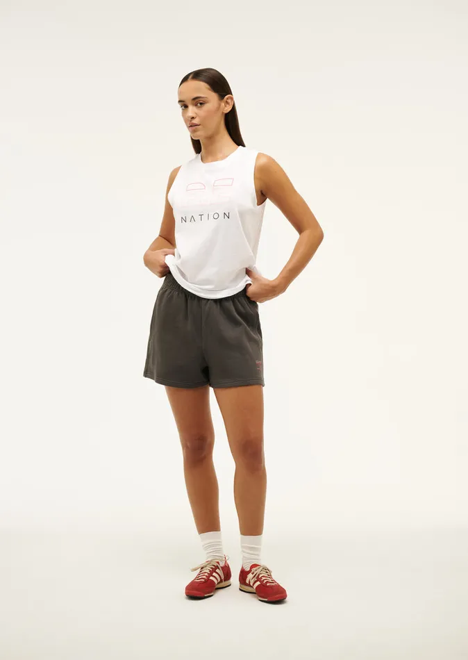 PE Nation HEADS UP TANK IN OPTIC WHITE Women Tanks