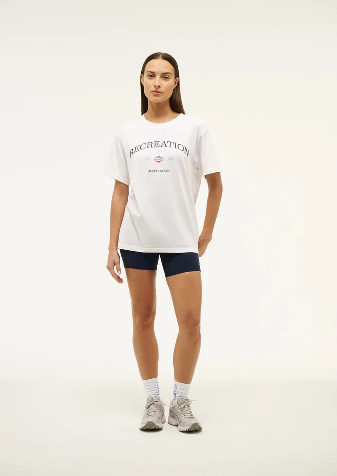 PE Nation RECREATION TEE IN OPTIC WHITE Women Tees