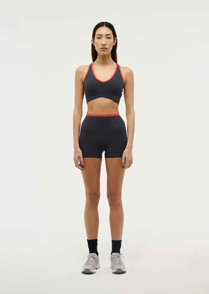 PE Nation VITA 2 58243 BIKE SHORT IN MARINE BLUE POPPY RED Women ActivewearShorts PE Nation VITA 2 58243 BIKE SHORT IN MARINE BLUE POPPY RED Women ActivewearShorts
