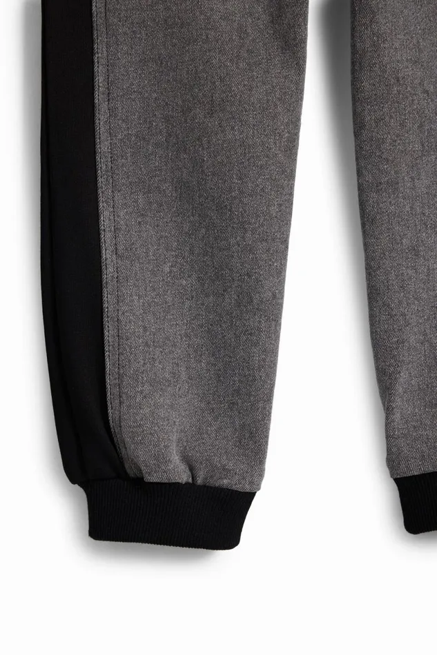 Pants and Jeans Kids Desigual Combined Jogger Pants Black