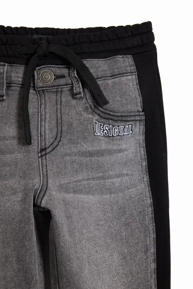 Pants and Jeans Kids Desigual Combined Jogger Pants Black