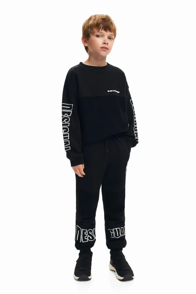 Pants and Jeans Kids Desigual Desigual Jogger Pants Black