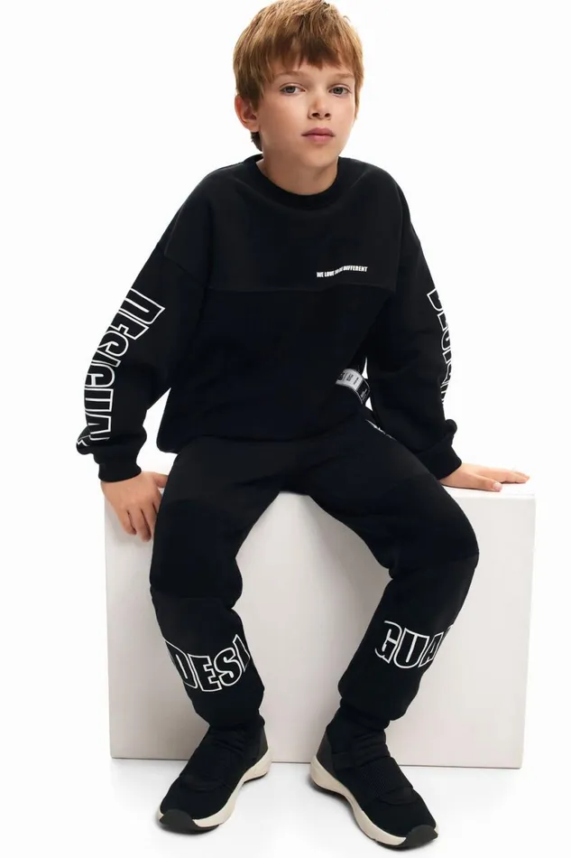 Pants and Jeans Kids Desigual Desigual Jogger Pants Black
