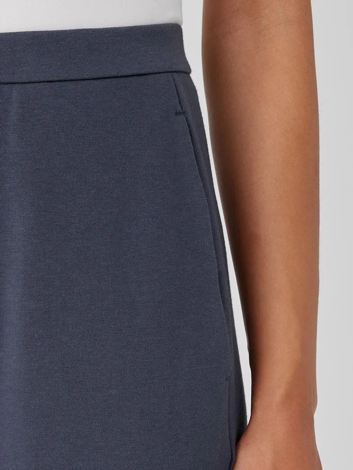 Pants Shorts and Jumpsuits Women Eileen Fisher Cozy Brushed Terry Hug Slouchy Pant Ocean