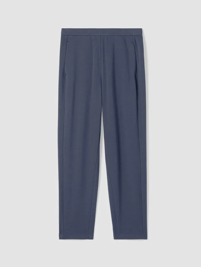 Pants Shorts and Jumpsuits Women Eileen Fisher Cozy Brushed Terry Hug Slouchy Pant Ocean