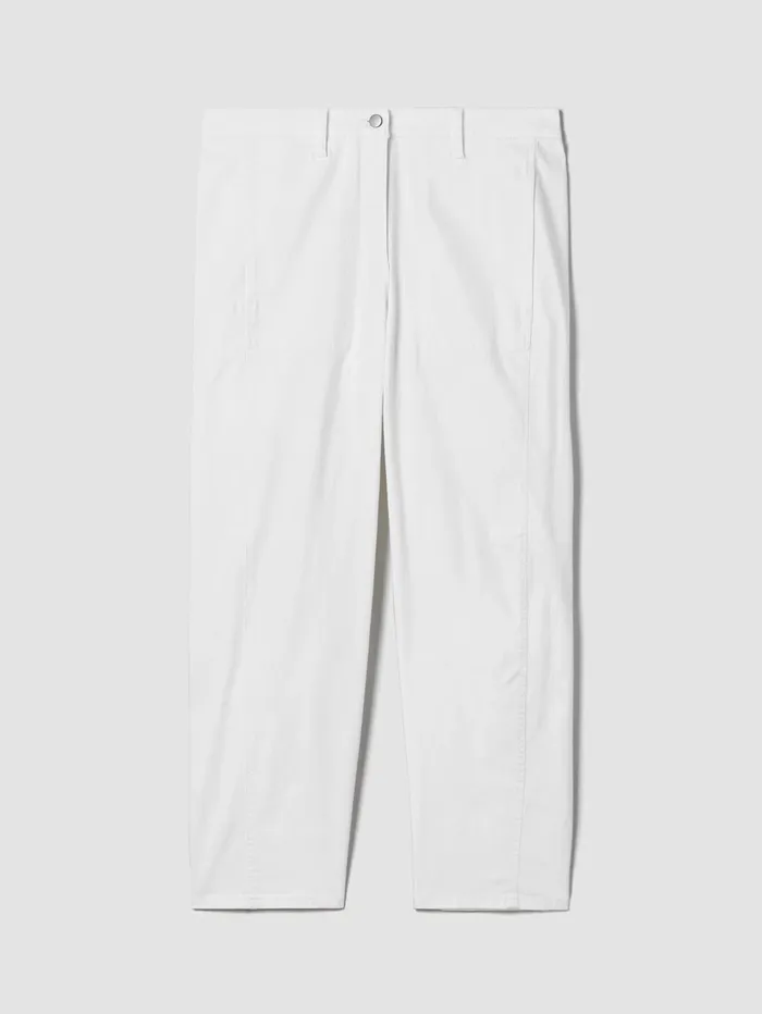 Pants Shorts and Jumpsuits Women Eileen Fisher Organic Cotton Denim Lantern Jean White Pants Shorts and Jumpsuits Women Eileen Fisher Organic Cotton Denim Lantern Jean White