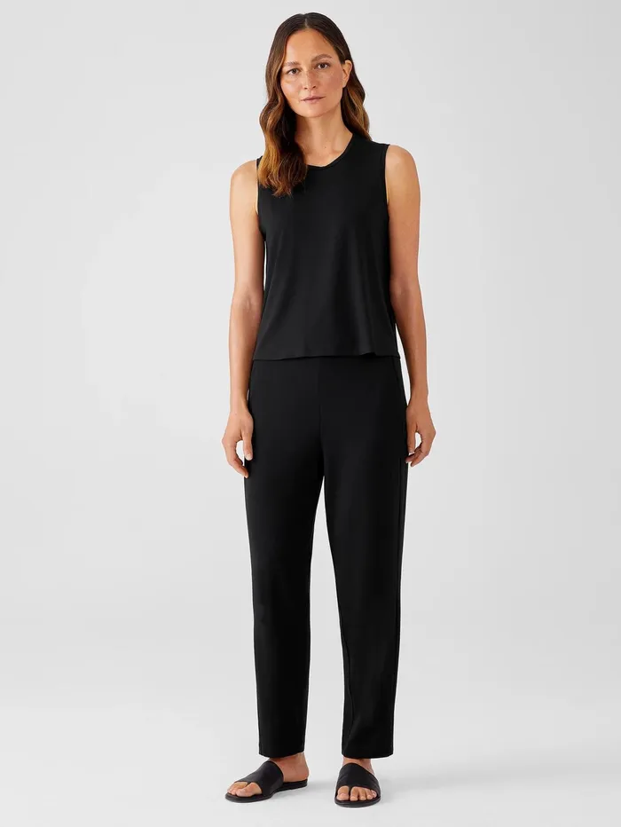 Pants Shorts and Jumpsuits Women Eileen Fisher Stretch Jersey Knit Slouchy Pant Black Pants Shorts and Jumpsuits Women Eileen Fisher Stretch Jersey Knit Slouchy Pant Black