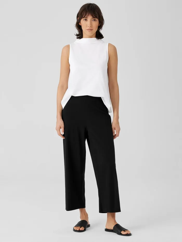 Pants Shorts and Jumpsuits Women Eileen Fisher Traceable Cotton Jersey Straight Pant Black Pants Shorts and Jumpsuits Women Eileen Fisher Traceable Cotton Jersey Straight Pant Black