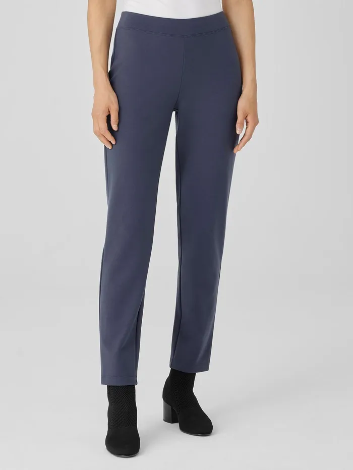 Pants Shorts and Jumpsuits Women Eileen Fisher Washable Flex Ponte Pant Ocean