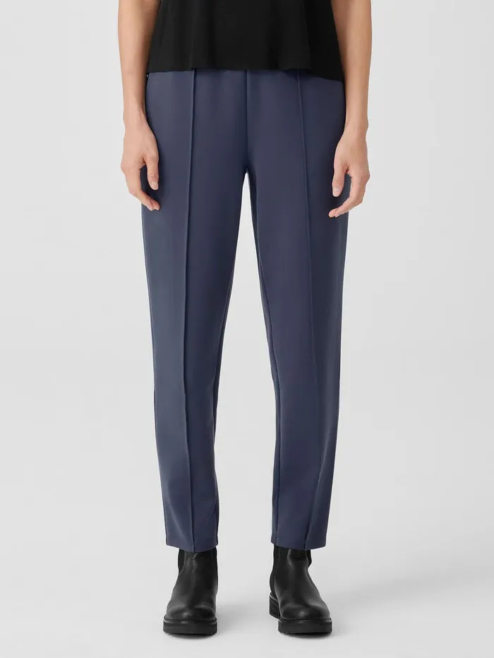 Pants Shorts and Jumpsuits Women Eileen Fisher Washable Flex Ponte Pintuck Pant Ocean
