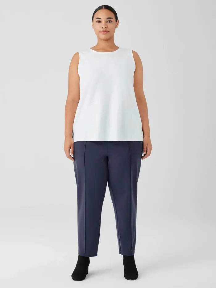 Pants Shorts and Jumpsuits Women Eileen Fisher Washable Flex Ponte Pintuck Pant Ocean