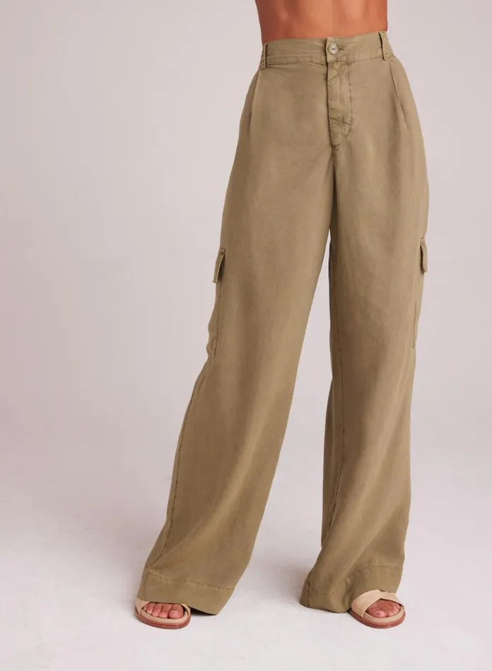 Pants Women Bella Dahl Cargo Wide Leg 8211 French Olive Pants Women Bella Dahl Cargo Wide Leg 8211 French Olive