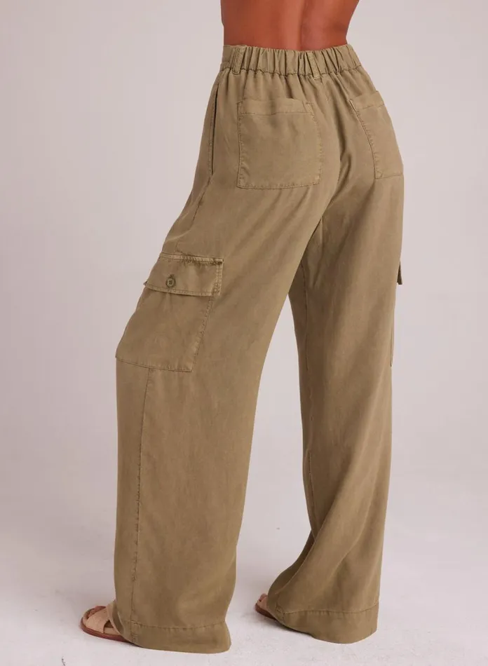 Pants Women Bella Dahl Cargo Wide Leg 8211 French Olive Pants Women Bella Dahl Cargo Wide Leg 8211 French Olive