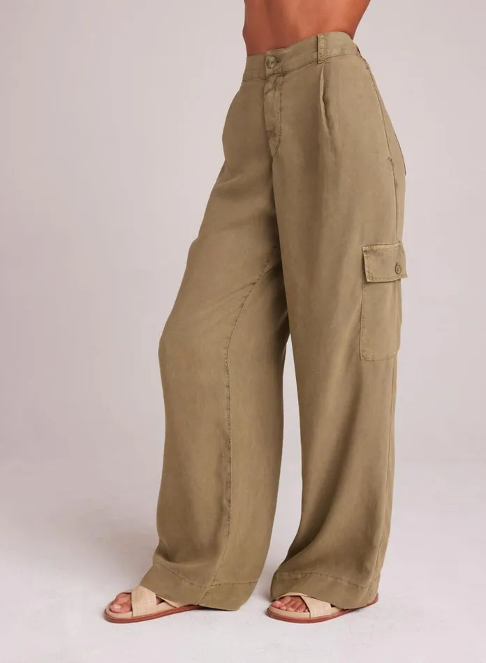 Pants Women Bella Dahl Cargo Wide Leg 8211 French Olive Pants Women Bella Dahl Cargo Wide Leg 8211 French Olive