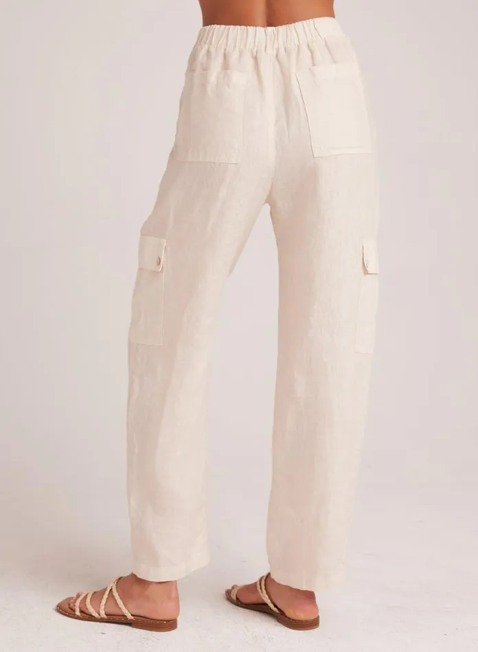 Pants Women Bella Dahl Pleated Linen Cargo Trousers 8211 Samba Tan Pants Women Bella Dahl Pleated Linen Cargo Trousers 8211 Samba Tan