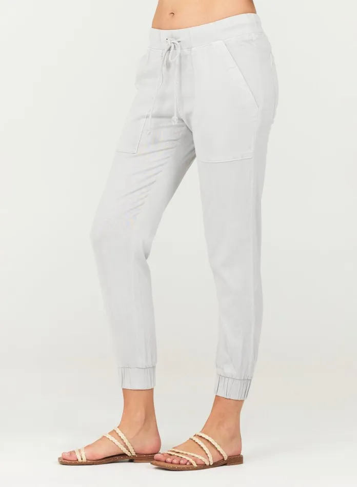 Pants Women Bella Dahl Pocket Jogger 8211 Foggy Sky Pants Women Bella Dahl Pocket Jogger 8211 Foggy Sky