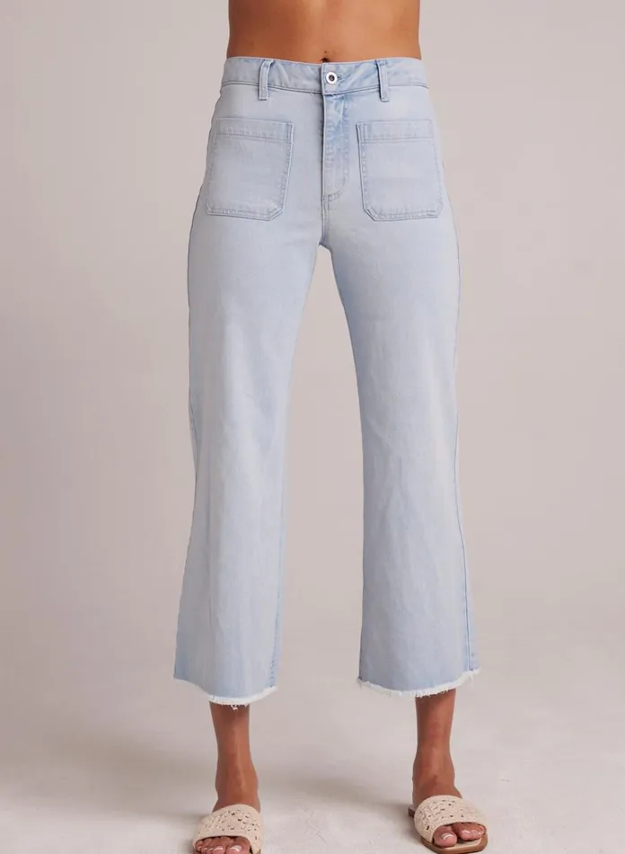 Pants Women Bella Dahl Sarah Frayed Hem Wide Leg Crop 8211 Ocean Mist Wash Pants Women Bella Dahl Sarah Frayed Hem Wide Leg Crop 8211 Ocean Mist Wash
