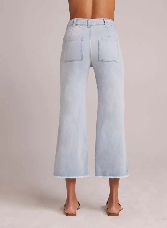 Pants Women Bella Dahl Sarah Frayed Hem Wide Leg Crop 8211 Ocean Mist Wash Pants Women Bella Dahl Sarah Frayed Hem Wide Leg Crop 8211 Ocean Mist Wash