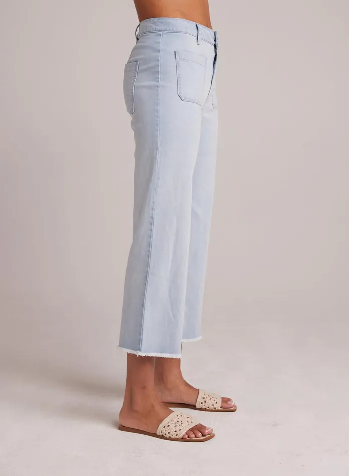Pants Women Bella Dahl Sarah Frayed Hem Wide Leg Crop 8211 Ocean Mist Wash Pants Women Bella Dahl Sarah Frayed Hem Wide Leg Crop 8211 Ocean Mist Wash