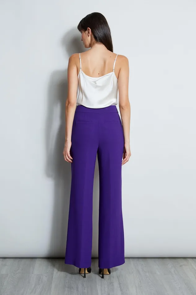 Pants Women Elie Tahari Wide Leg Pant PLUM