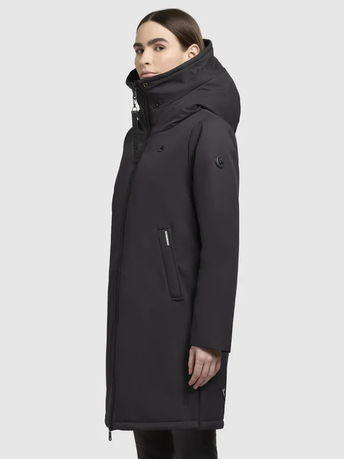 Parkas KHUJO Women Mantel YAAK3 Dunkelgrau Dunkelgrau
