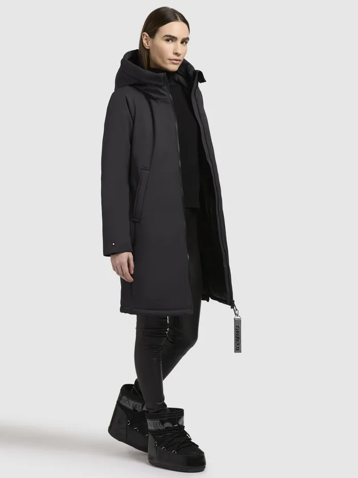 Parkas KHUJO Women Mantel YAAK3 Dunkelgrau Dunkelgrau