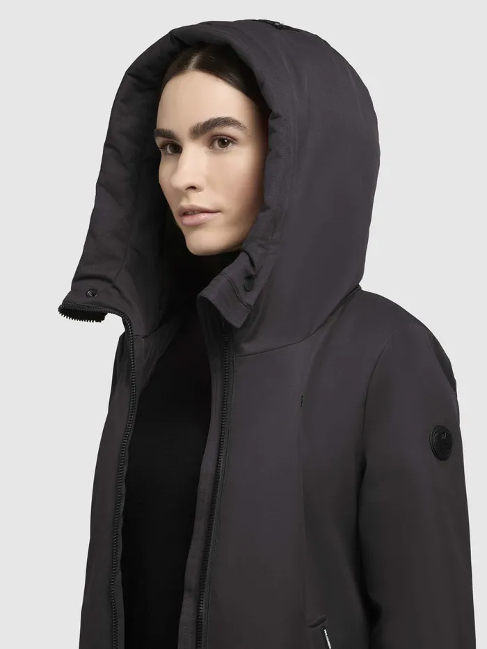 Parkas KHUJO Women Mantel YAAK3 Dunkelgrau Dunkelgrau