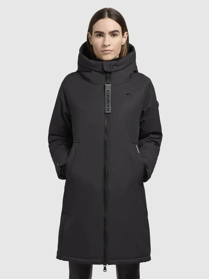 Parkas KHUJO Women Mantel YAAK3 Dunkelgrau Dunkelgrau