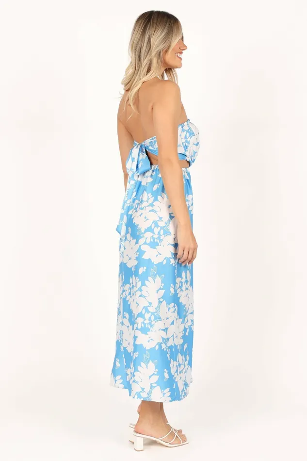 Petal and Pup Elodie Tube Belted Jumpsuit BlueWhite Women Jumpsuits and Rompers