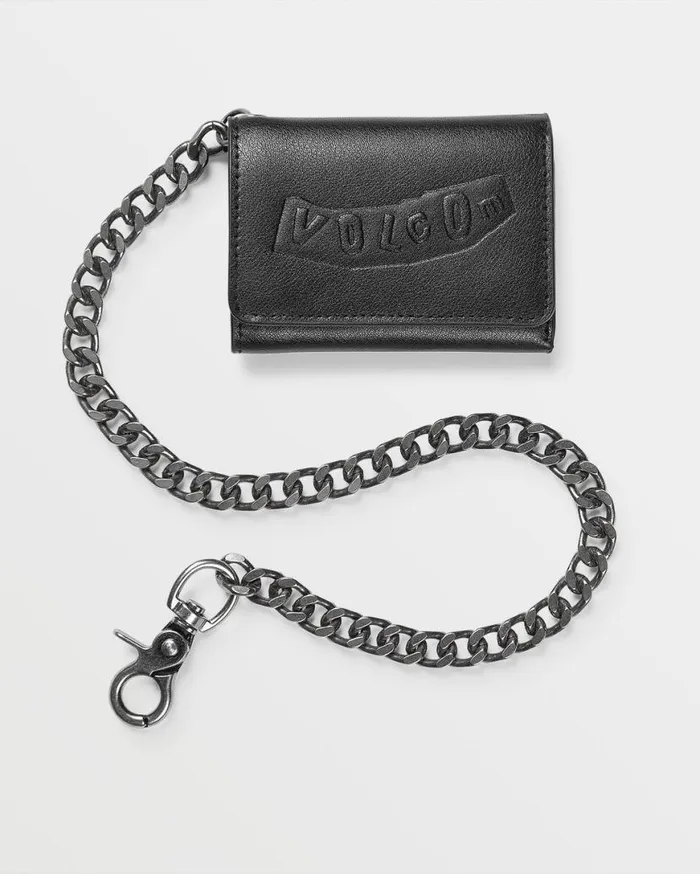 Pistol Leather Wallet 8211 Black Mens Volcom Belts and Wallets