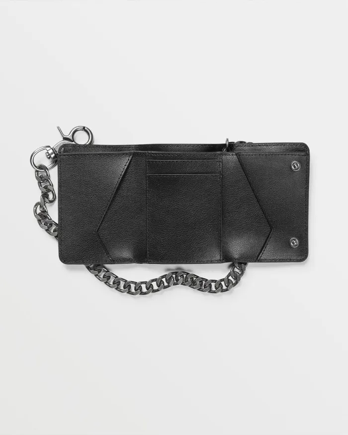 Pistol Leather Wallet 8211 Black Mens Volcom Belts and Wallets