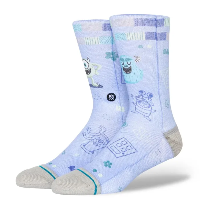Pixar X Stance By Ryan Bubnis Poly Crew Socks Monsters 8211 Purple MenWomen Stance Crew Pixar X Stance By Ryan Bubnis Poly Crew Socks Monsters 8211 Purple MenWomen Stance Crew