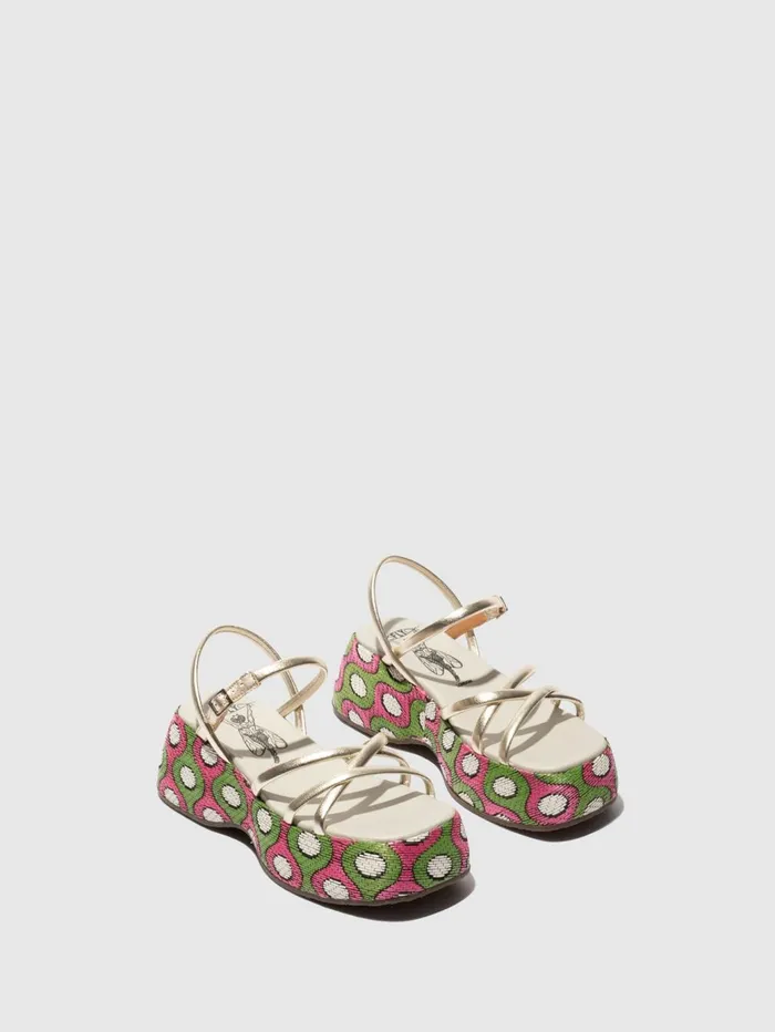 Platform Sandals BLAF095FLY PLATINUM Women Fly London Sandals