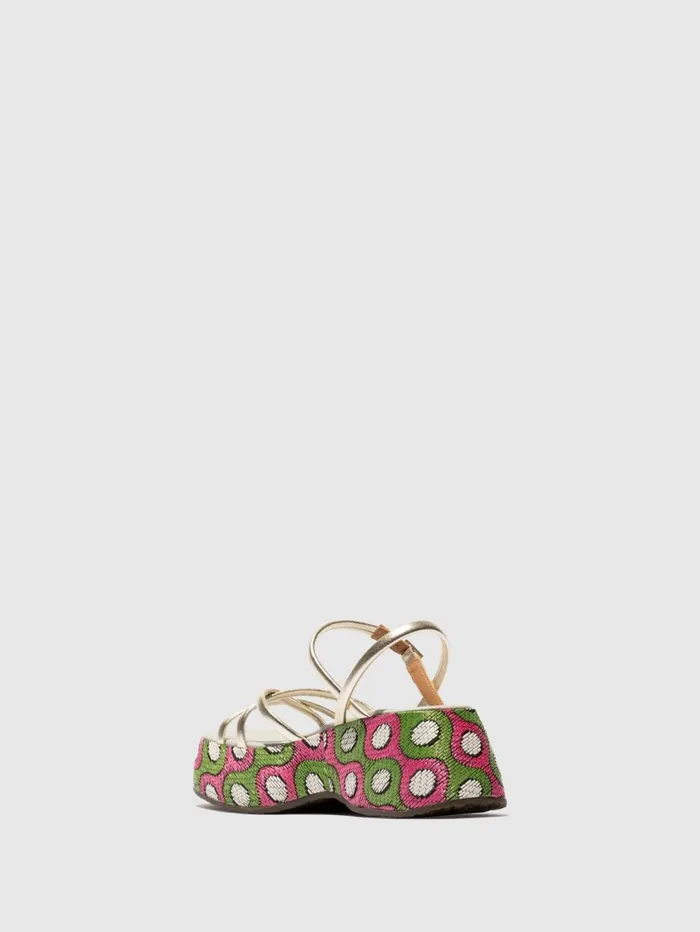 Platform Sandals BLAF095FLY PLATINUM Women Fly London Sandals